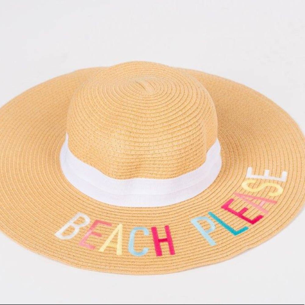 Beach Please Sun Hat/ Floppy Hat - Picture 2 of 3